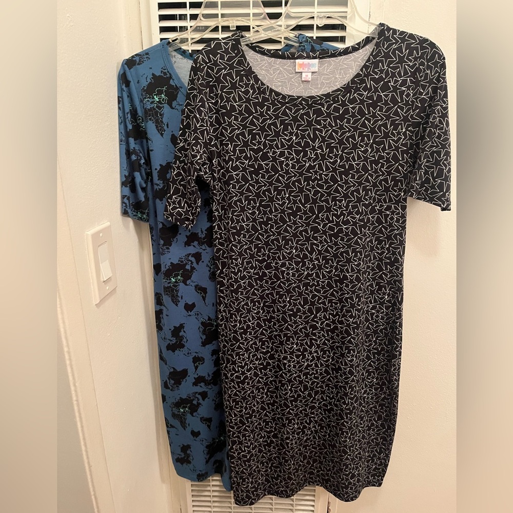 Size M and L Lularoe Julia bodycon dress …Price is listed…OBO!